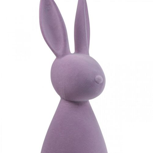 položky Ozdobný zajačik dekoratívny veľkonočný zajačik vločkovaný fialová V47cm