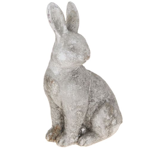 položky Sediaci veľkonočný zajačik keramický antik sivý 13×10×22cm