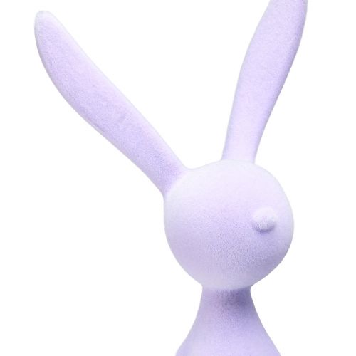 Floristik24 Okrajová stolička Králik Flocked Easter Bunny Sitting – 2nd Choice – Lilac 56cm