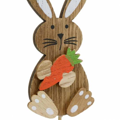 položky Veľkonočná dekorácia králik s palicou drevo triedené prírodné V8,5cm 16 kusov