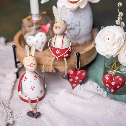 položky Zajačik s detským sedákom Veľkonočné drevo, kov V21/23cm sada 2 ks