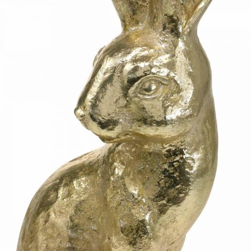 položky Dekorácia zajačik veľký veľkonočný zajačik sediaci zlatý 22×17×51,5cm