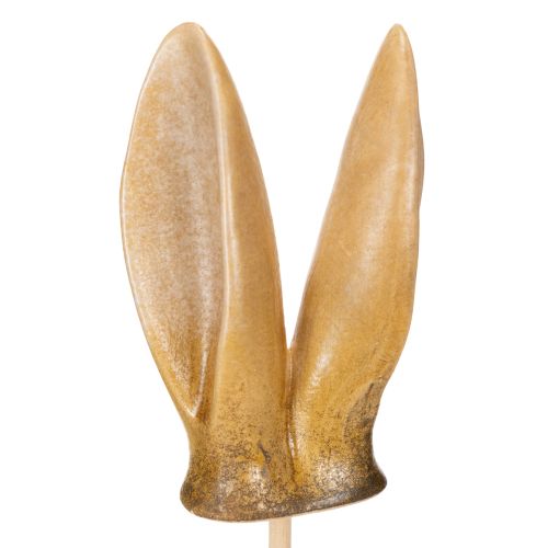 Floristik24 Veľkonočné dekorácie, zajačie uši, nostalgické záhradné kolíky na skrášlenie záhrady na Veľkú noc, 35 cm, 2 kusy