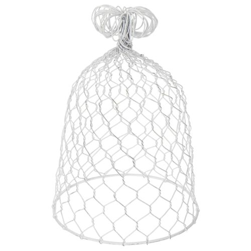 položky Drôtený zvonček z vintage drôtu na rustikálne dekorácie stola, 23 cm