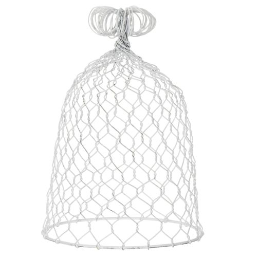 položky Drôtený zvonček z vintage drôtu na rustikálne dekorácie stola, 23 cm