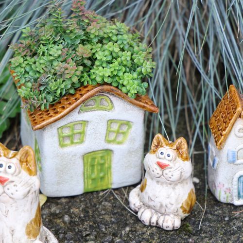 položky Keramický držiak na čajové sviečky do domu, rustikálny štýl pre útulnú atmosféru, 11 cm