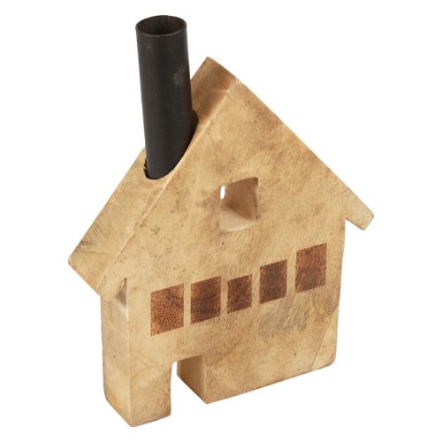 položky Dekoračný domček z dreva drevená dekorácia svietnik čierny 16,5×3,5cm×22cm