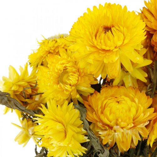 položky Slamovo žlté sušené sušené kvety ozdobný strapec 75g