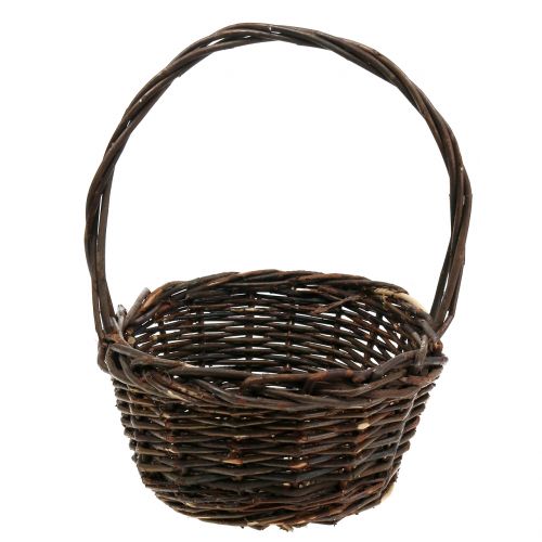 Kôš s rúčkou vŕbový ovál 28cm x 20cm | Floristik24.sk