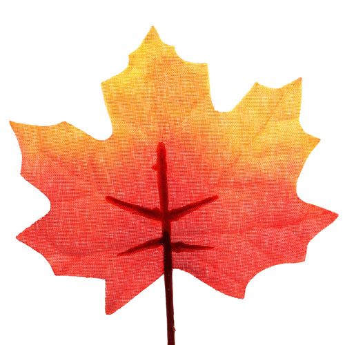 položky Jesenná dekorácia javorový list oranžovo-červená 13cm 12ks