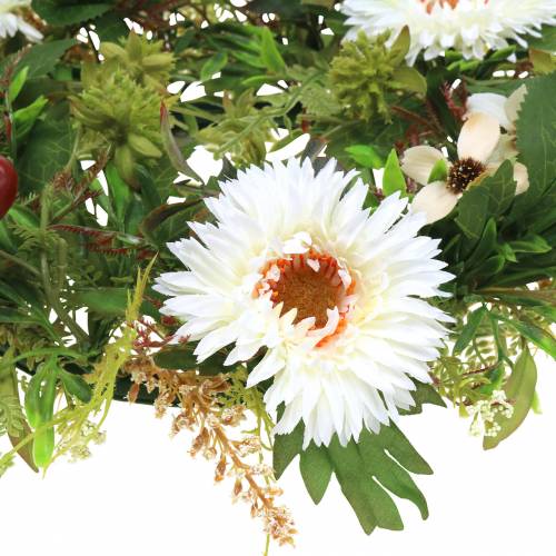 položky Jesenný veniec chryzantéma biely Ø30cm