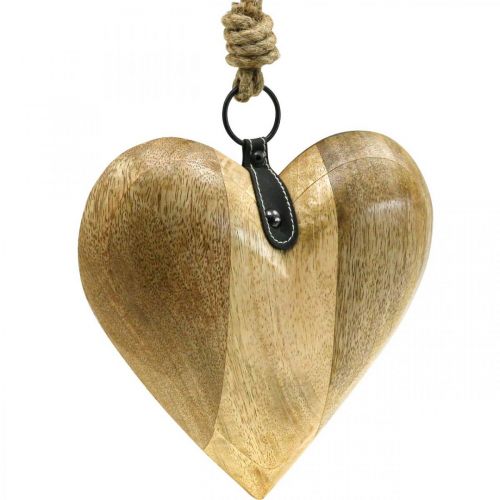 položky Drevené srdce, ozdobné srdiečko na zavesenie, dekorácia srdiečka V19cm