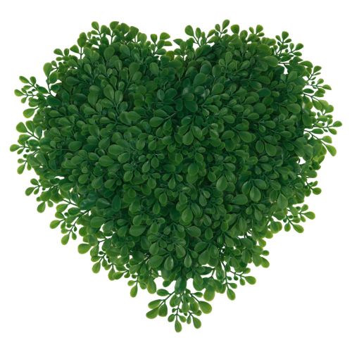 položky Ozdobné srdce buxus umelá dekoračná podložka zelená 30,5cm