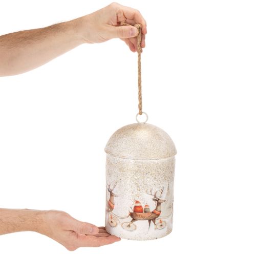 Zvonček s vianočným motívom na zavesenie, 26 cm | Floristik24.sk