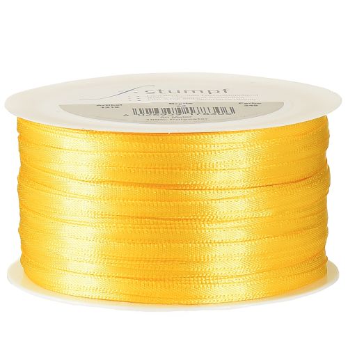 položky Vysokokvalitná darčeková stuha žltá saténová stuha 3 mm × 50 m
