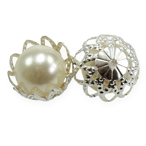 Floristik24 Svadobná rozptylová dekorácia perly krémová Ø13mm 48 ks