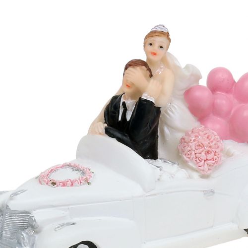 položky Svadobná postava svadobný pár v aute 16cm