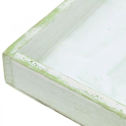 Floristik24 Drevený podnos, jarná dekorácia, podnos na sadenie 24,5×24,5cm