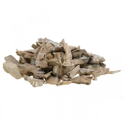 položky Koreňové drevo deko drevo prané biele, natur 4-12cm 450g