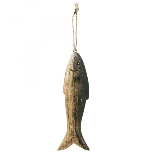 Floristik24 Drevená dekorácia rybka veľká, prívesok ryba drevo 29,5cm