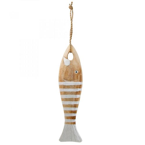Drevená dekorácia rybka prívesok morská ryba 28,5cm