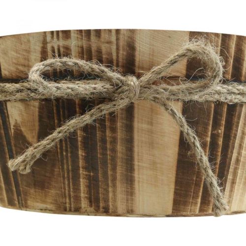 položky Drevená deko miska prírodné drevo Rustikálna deko Ø22cm V10cm