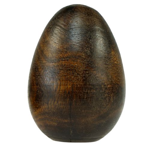 položky Drevené vajíčka hnedé mangové drevo Veľkonočné vajíčka z dreva V9,5–10cm 2ks