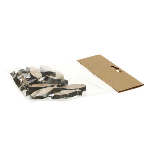 Floristik24 Bodová dekorácia drevená rybka 5cm 16 ks