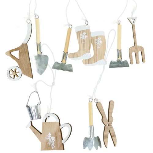 Floristik24 Drevený vešiak na záhradné náradie 5ks