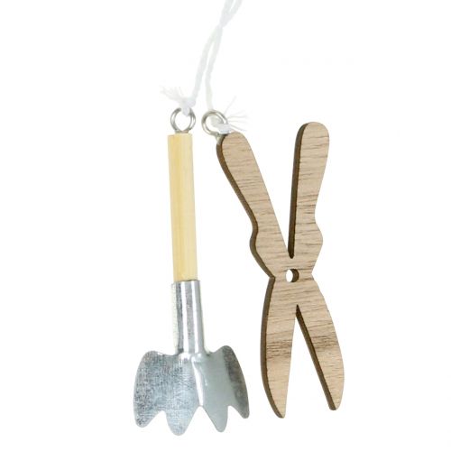 Floristik24 Drevený vešiak na záhradné náradie 5ks