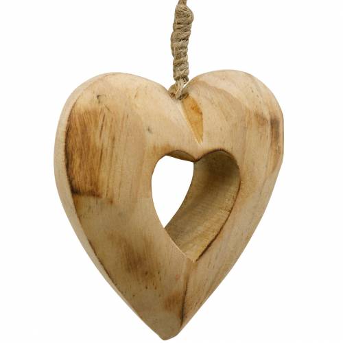 položky Ozdobný prívesok srdce, drevené srdiečka, Valentín, drevený prívesok, svadobná dekorácia 6 kusov