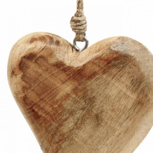 položky Drevené srdce, prívesok srdce z mangového dreva 9×9cm 4ks