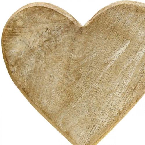 položky Drevené srdce srdiečko na paličke deko srdiečko drevo prírodné 25,5cm V33cm