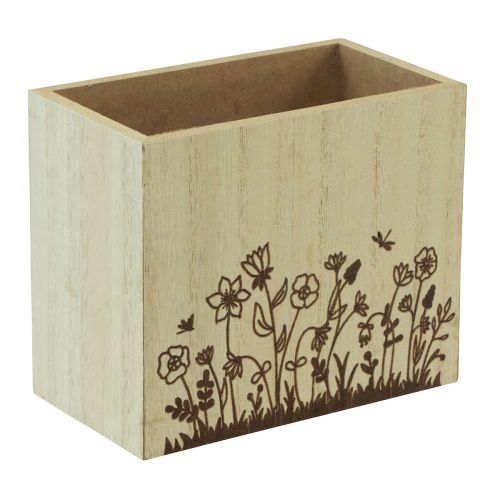 položky Drevená krabička na perá stolový organizér prírodný 14×8×12cm