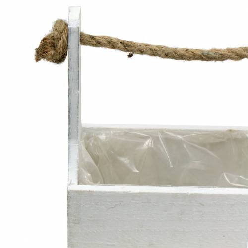 položky Debnička na náradie s rúčkou drevená krabička biela 27×15cm/22×10,5cm