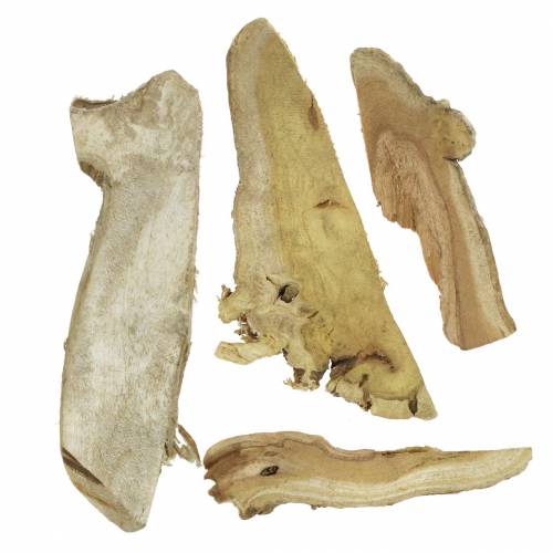 Floristik24 Deko drevené kotúče natur 1kg