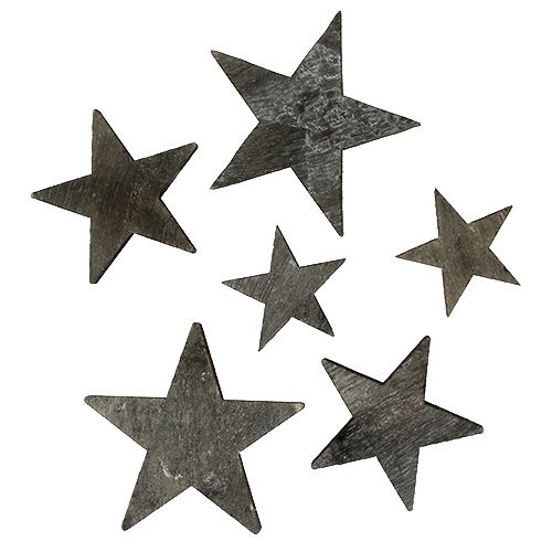 položky Drevená hviezda na sypanie šedá 2,7-5cm 72b