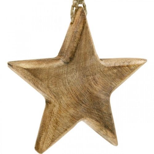 položky Ozdobná hviezda, drevený prívesok, vianočná dekorácia 14cm × 14cm