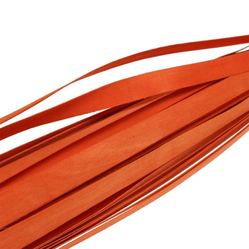položky Drevené pásiky na zapletanie oranžové 95cm - 100cm 50p