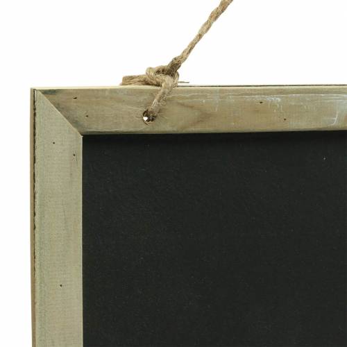 položky Bridlicová tabuľa s dreveným okrajom na zavesenie prírody 30x15cm 5ks