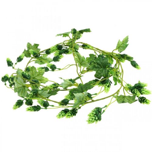 položky Chmeľová girlanda, záhradná dekorácia, umelá rastlina, letná 185cm zelená