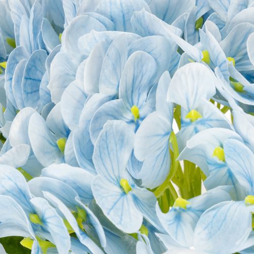 položky Umelé kvety hortenzie, realistický dizajn, na dekoráciu do obývačky, 34 cm, 3 kusy