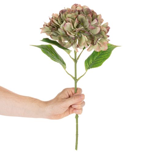 Umelý dekoratívny kvet hortenzie so stonkou, 46 cm | Floristik24.sk