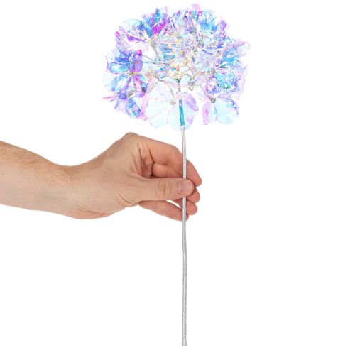 Umelá kvitnúca vetvička hortenzie v dúhových farbách 36 cm 2 ks | Floristik24.sk