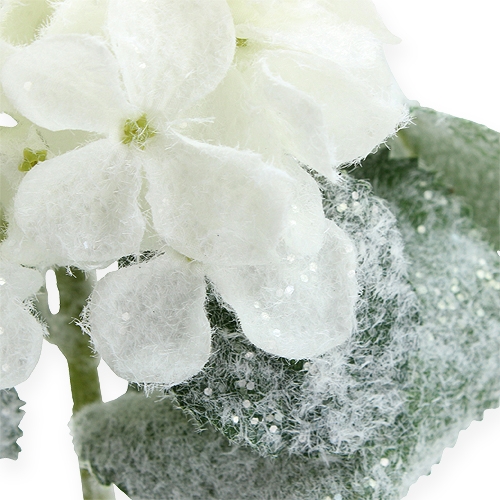 položky Hortenzia biela so snehovým efektom 25cm