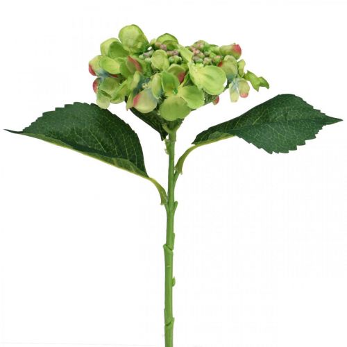 Floristik24 Umelá kvetinová dekorácia hortenzie Hodvábny kvet zelený L44cm