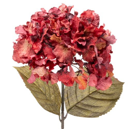 Umelá kvitnúca vetvička hortenzie, veľký kvet, 74 cm kúpiť | Floristik24.sk