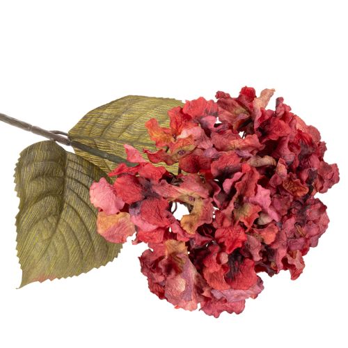 Umelá kvitnúca vetvička hortenzie, veľký kvet, 74 cm | Floristik24.sk