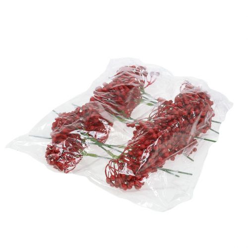 položky Púčik hortenzie 22cm červený 12ks