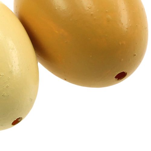 Floristik24 Slepačie vajcia 6cm mix žlté 10ks